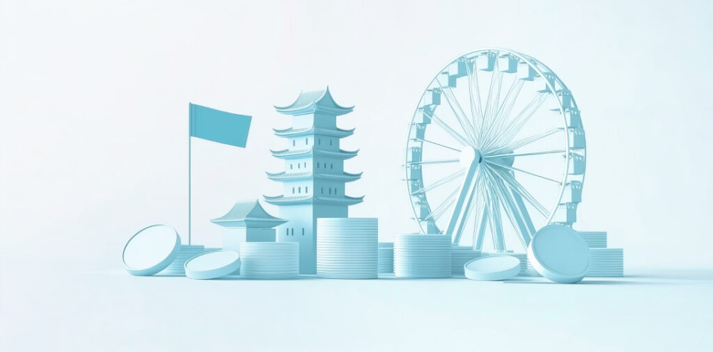 bandera , monedas y monumentos