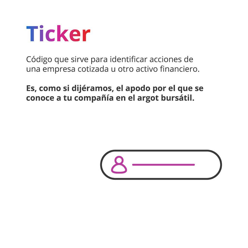 definición de ticker