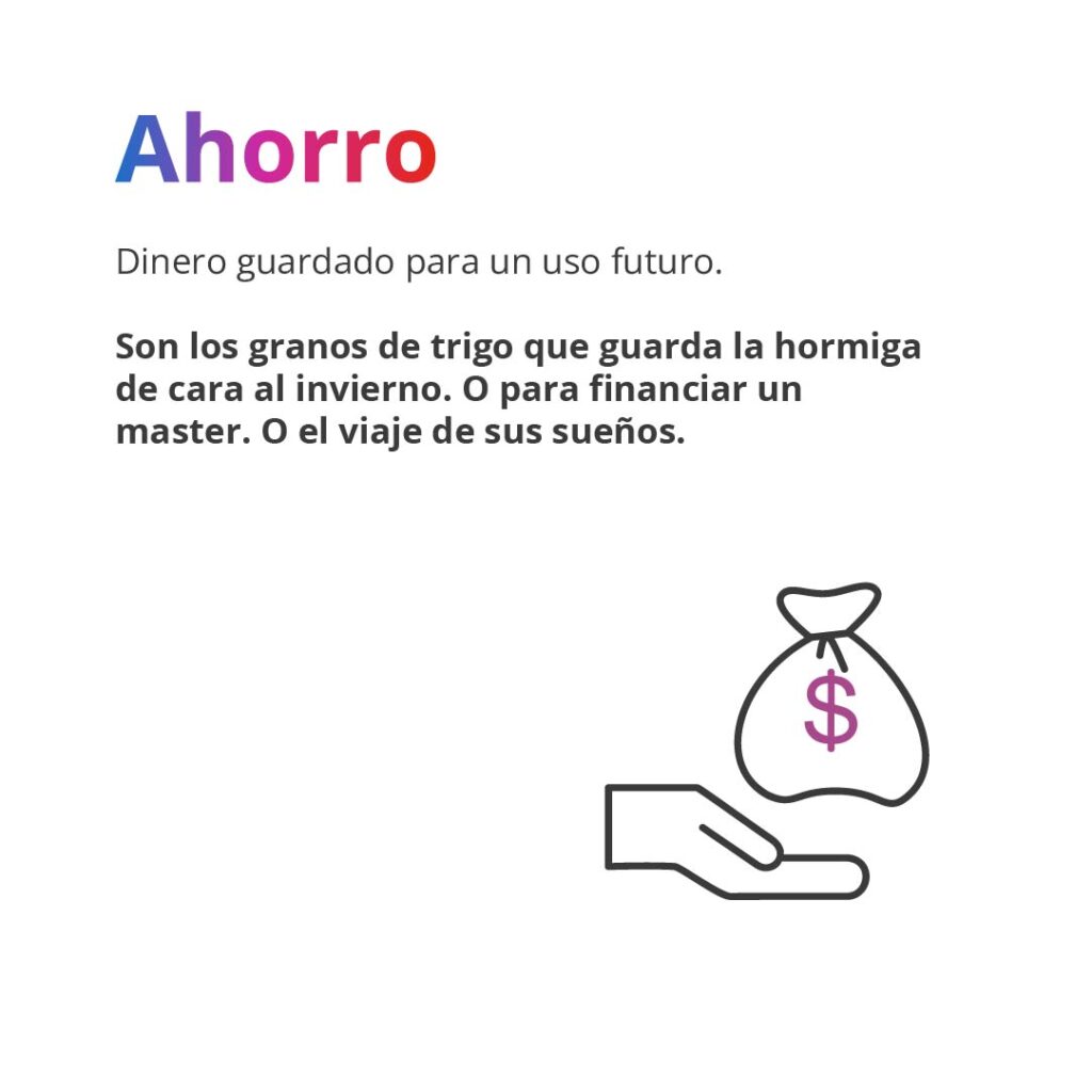 definición de ahorro