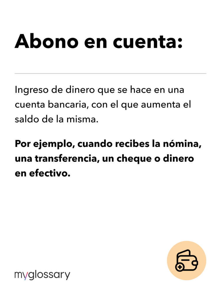 Abono en cuenta